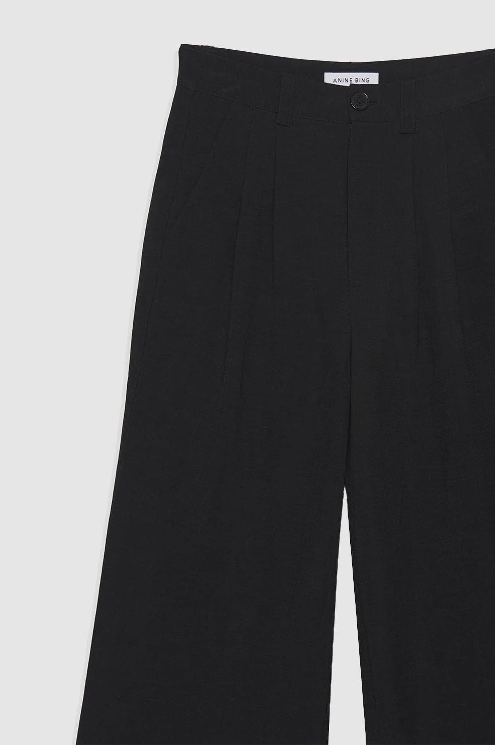 Carrie Pant - Black Linen Blend - 4