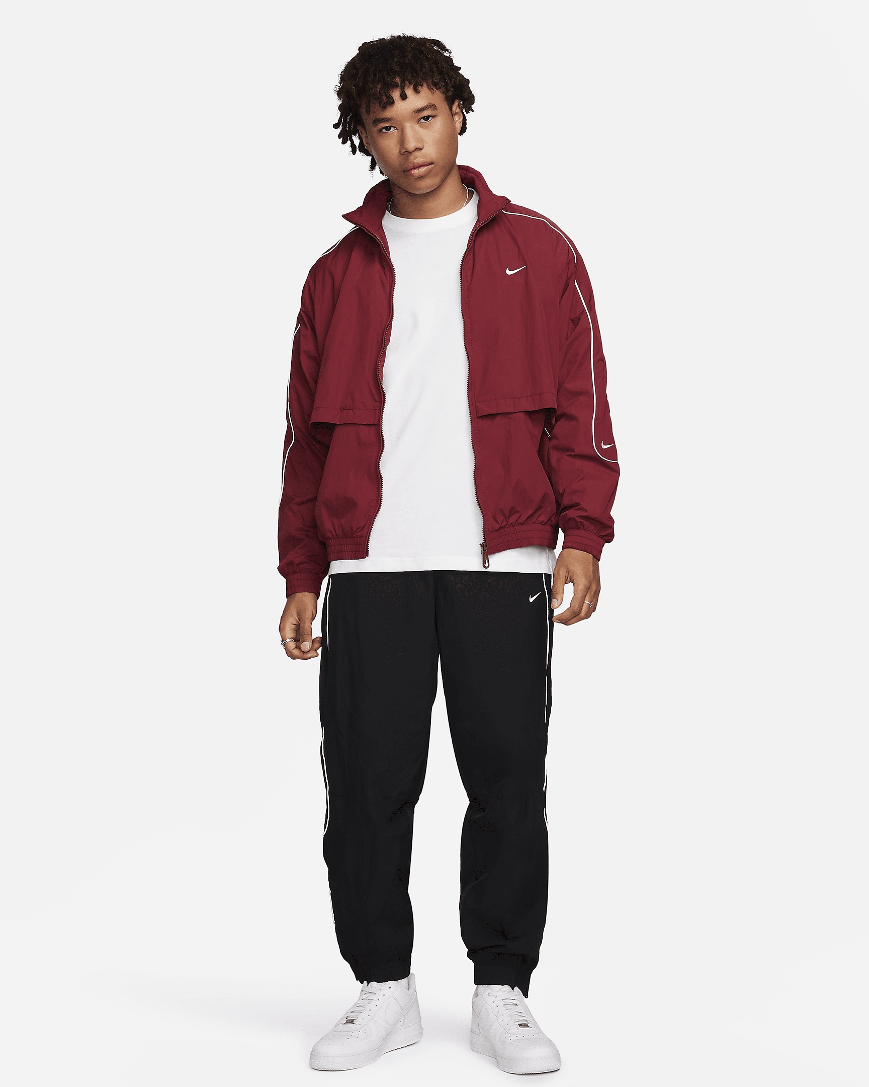 Nike Sportswear Solo Swoosh Men's Woven Track Jacket - 7