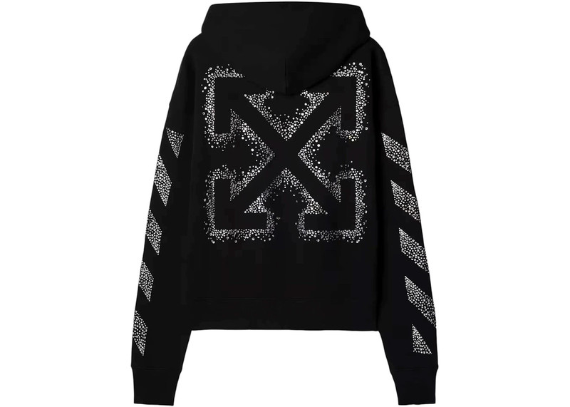 Off-White OFF-WHITE x Swarovski Arrow Hoodie Black outlook