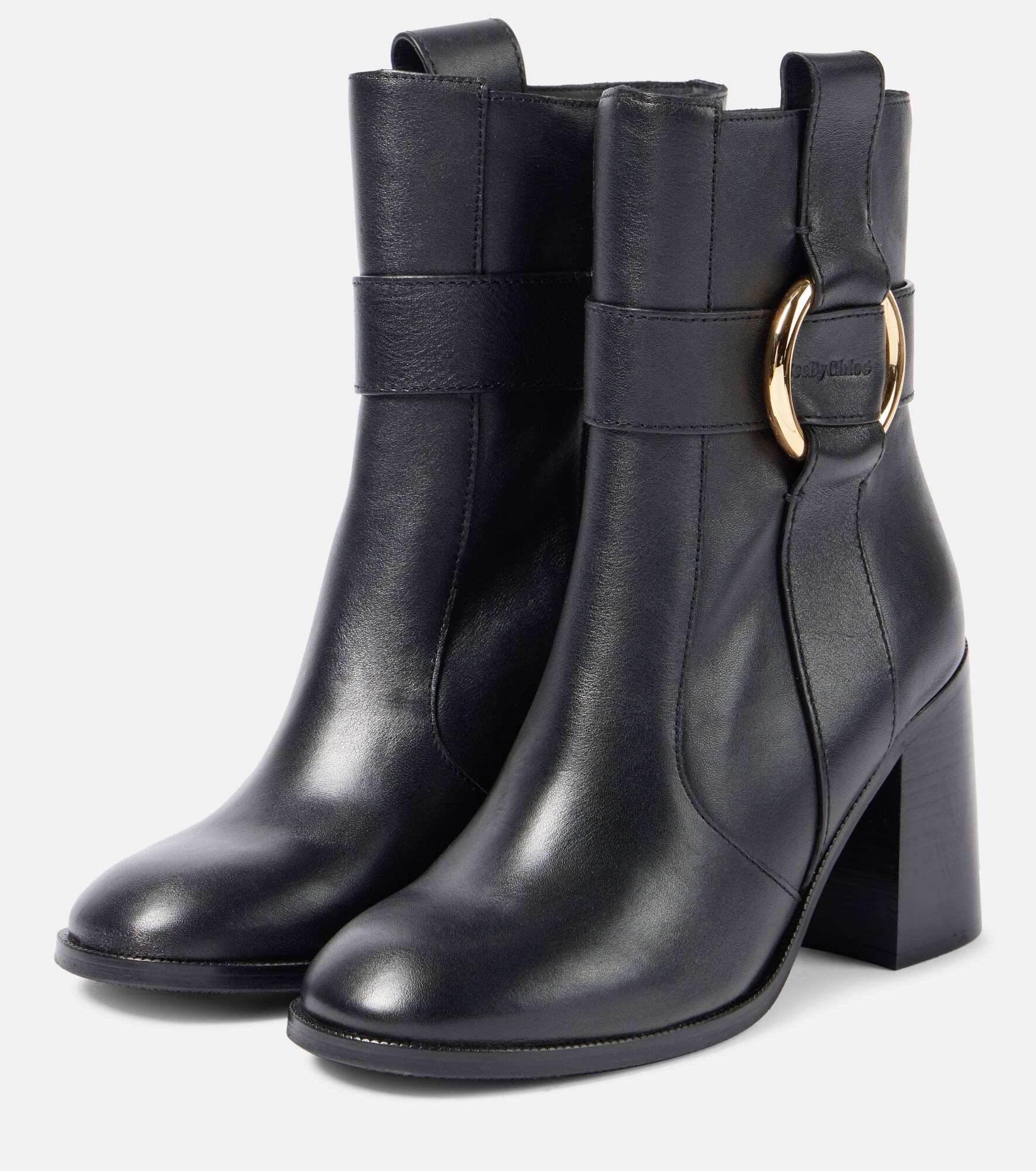 Zelda 90 leather ankle boots - 5