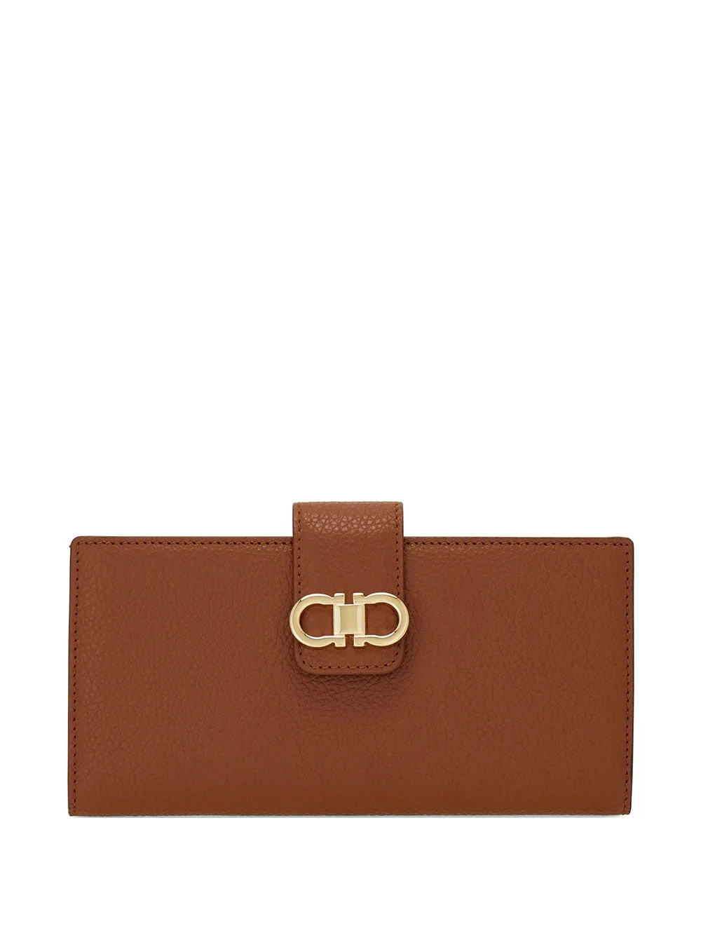 Ferragamo Women Grained Leather Continental Wallet - 1