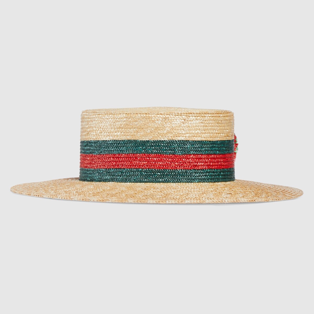 Raffia wide-brimmed hat wit pom-pom - 2