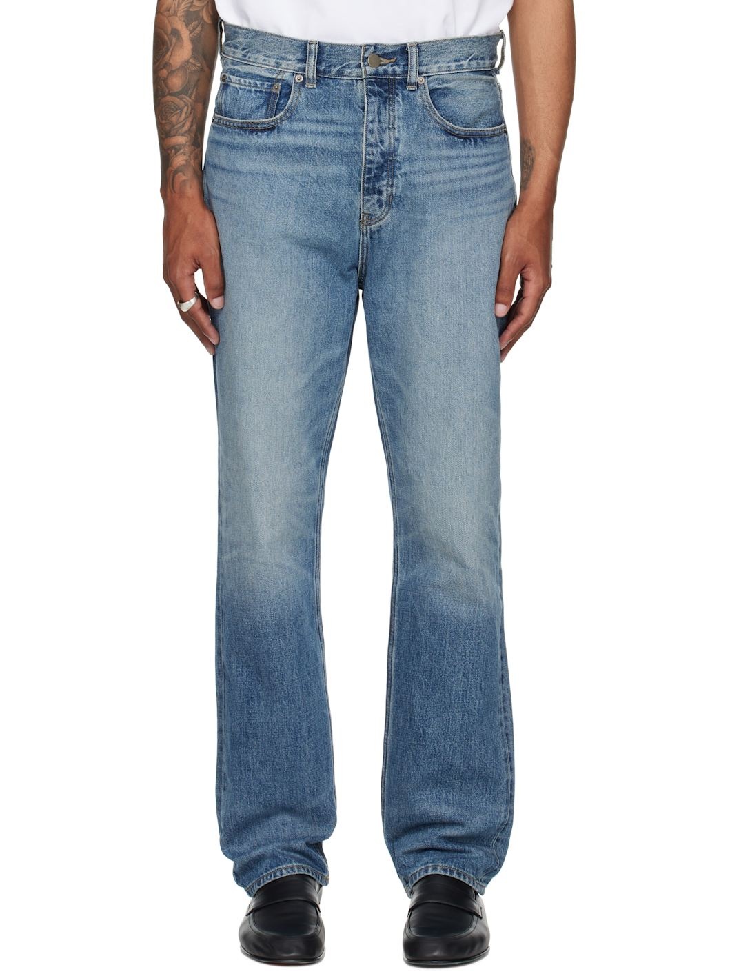 Blue 5-Pocket Jeans - 1