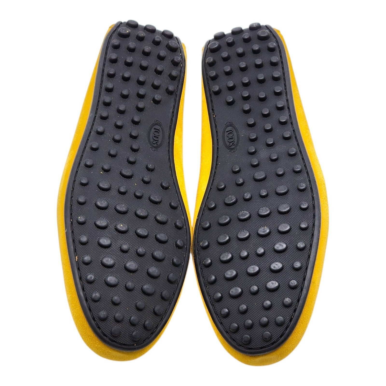 Tod's City Gommino Driving Men's Suede Loafers Yellow UK 11 US 12.5 - 5
