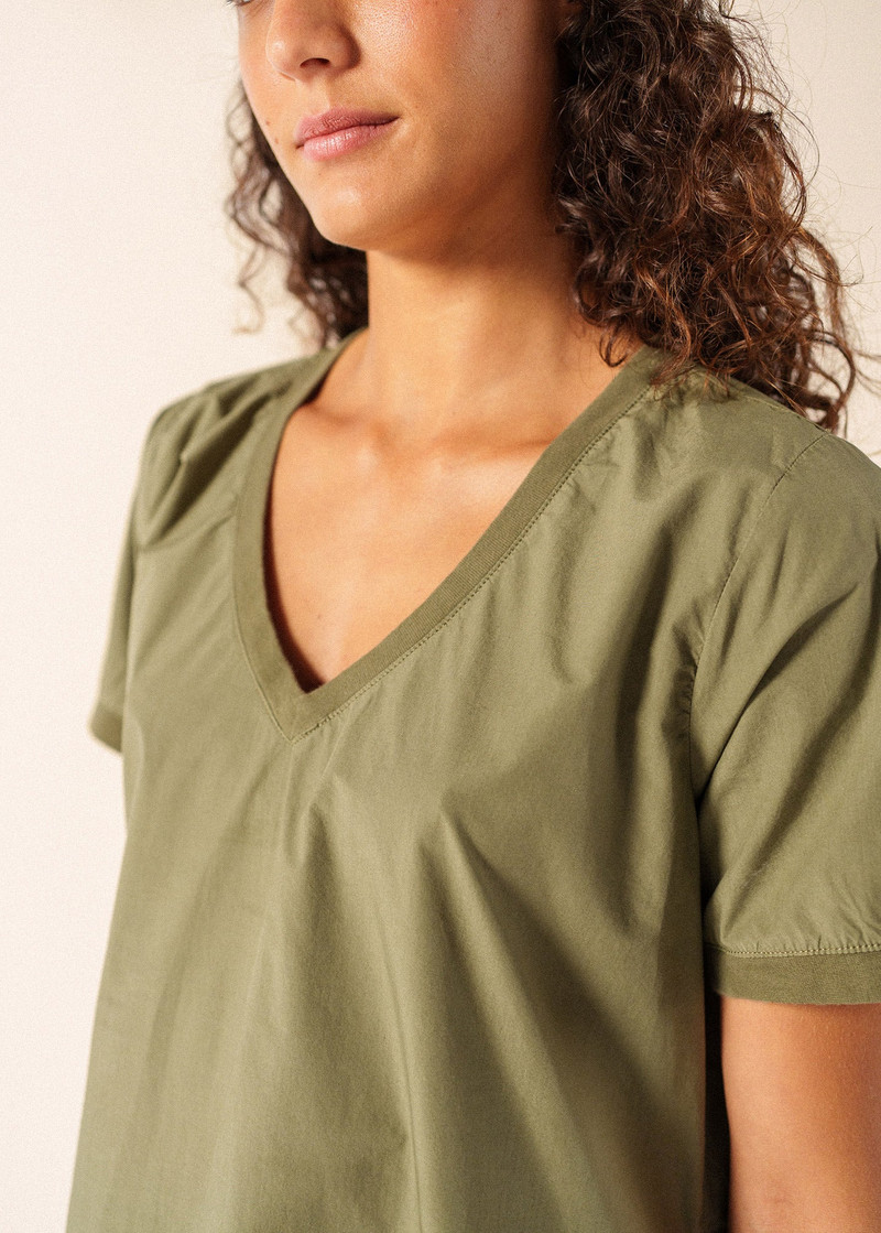 MORGANE V-Neck Cotton Dress 4