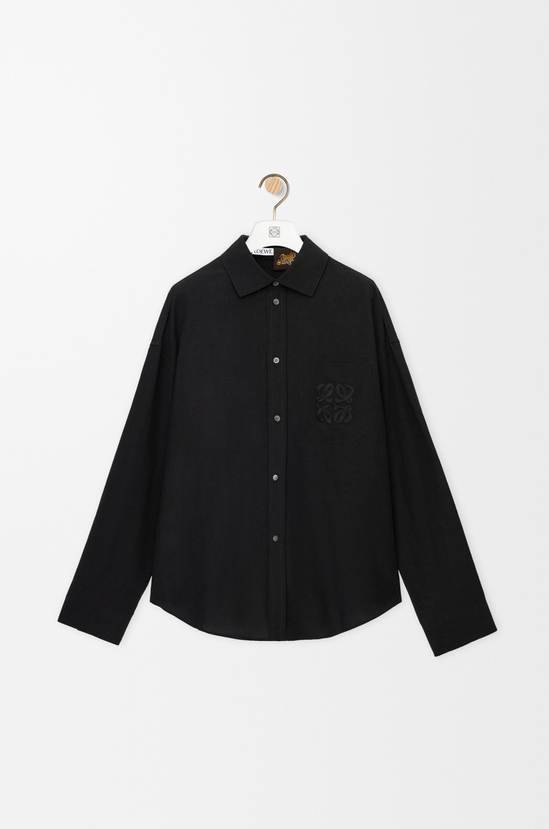 Shirt in viscose and linen 1