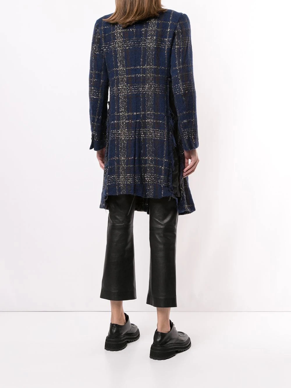 metallic check coat - 4