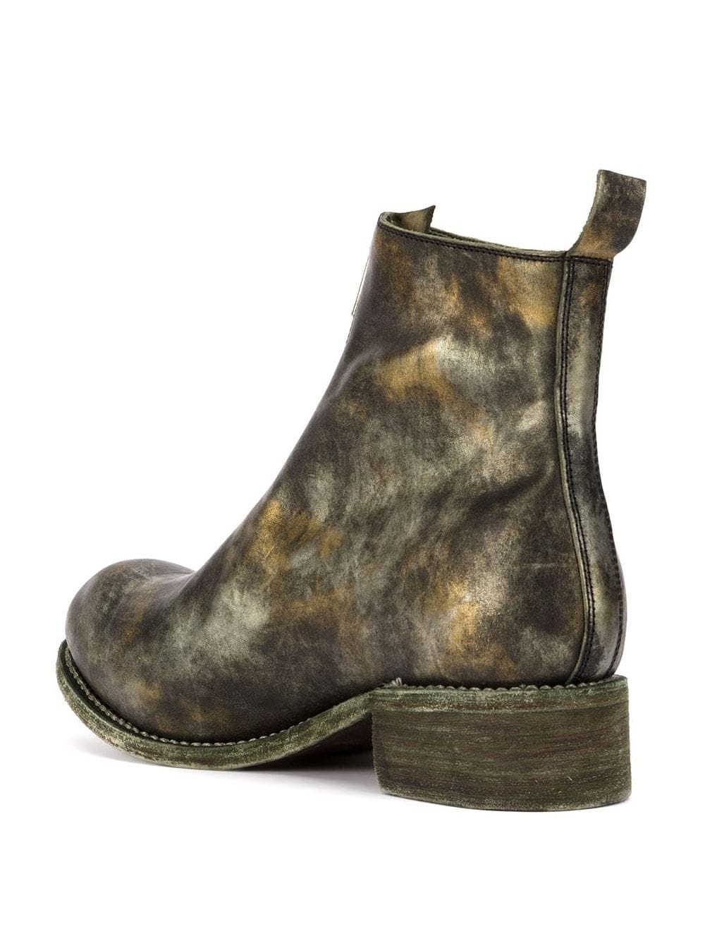 distressed zipped boots - 3