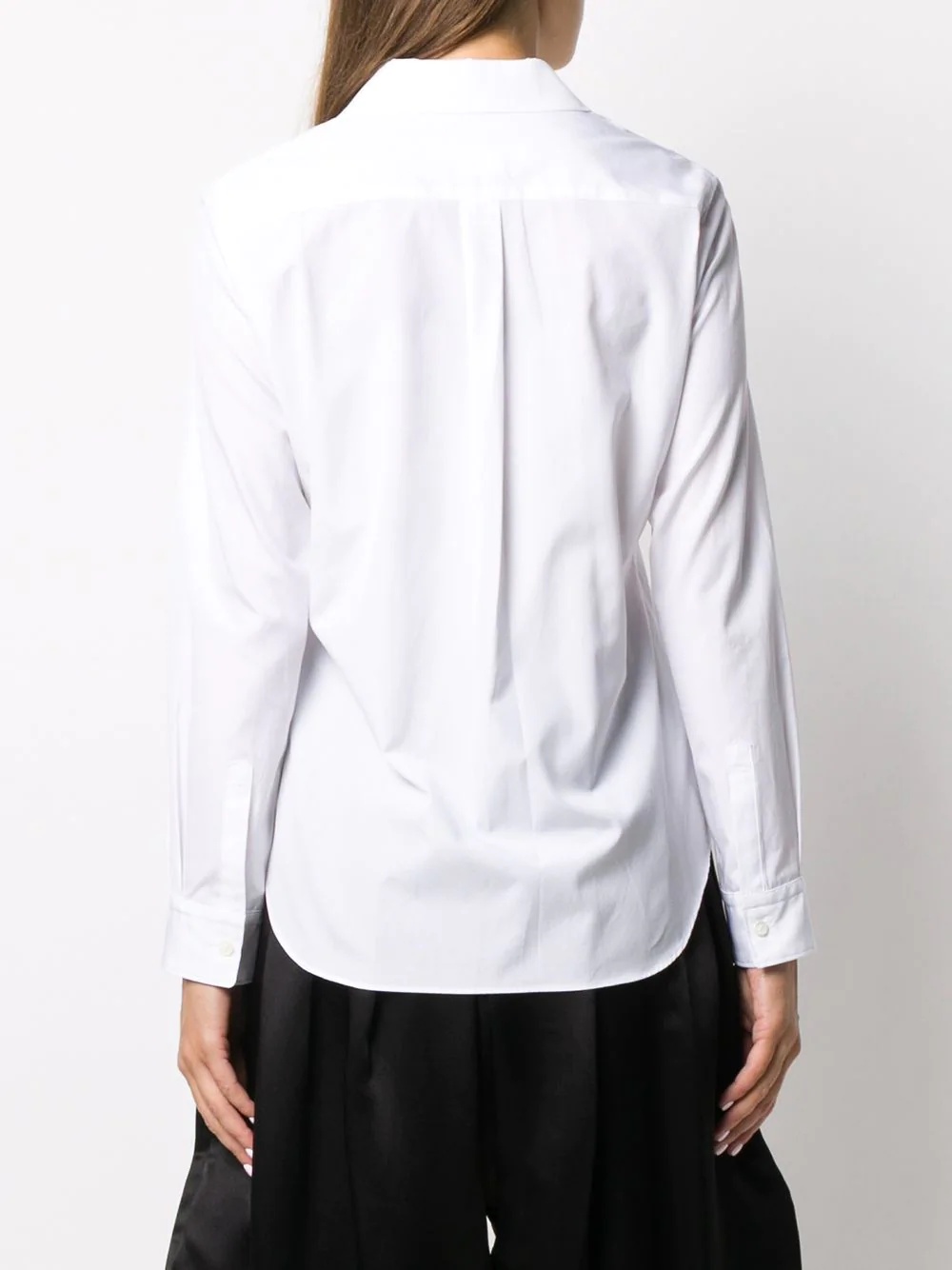 long-sleeved pintuck detail shirt - 4