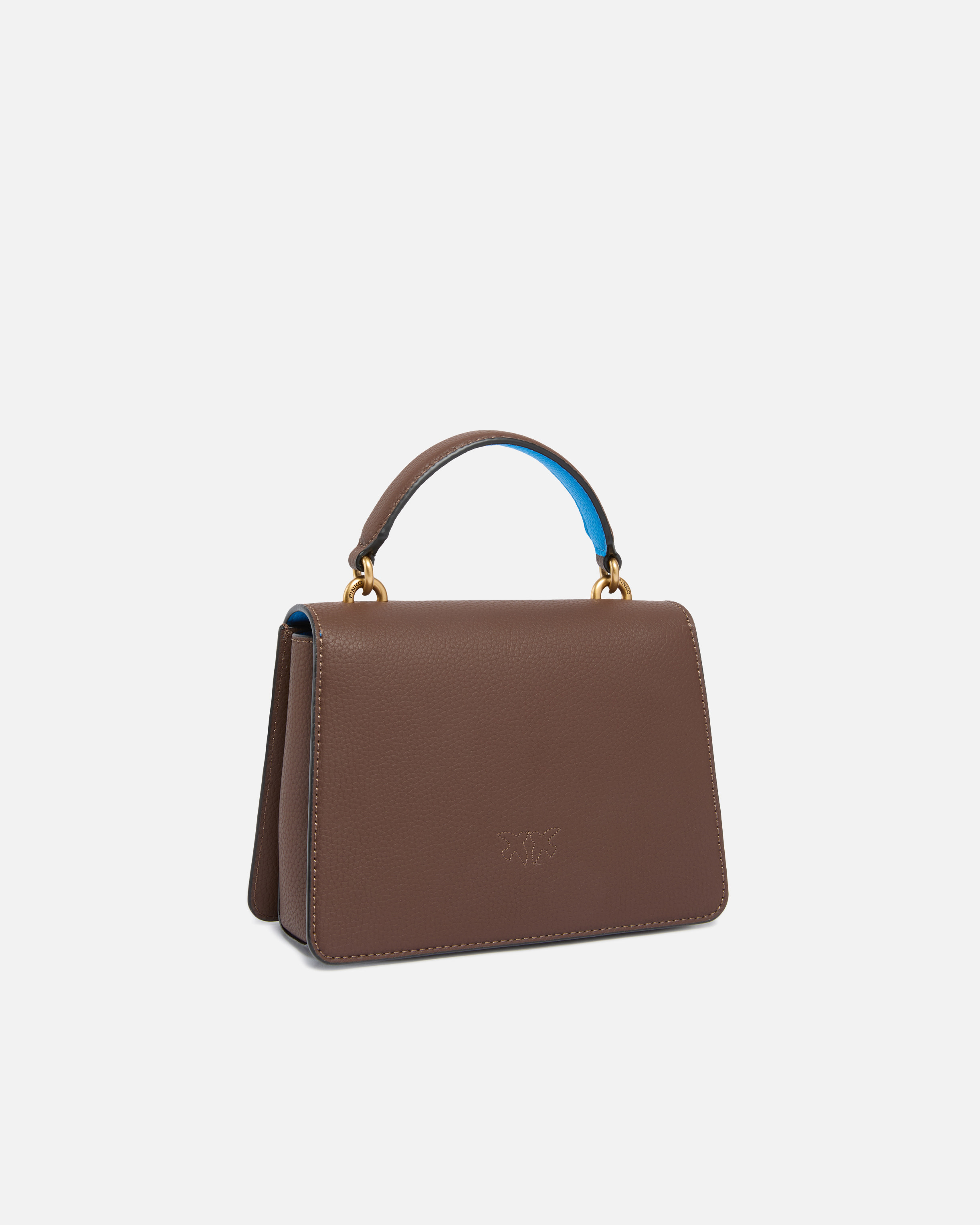 MINI LOVE BAG TOP HANDLE LIGHT HANDBAG IN FULL-GRAIN LEATHER - 2