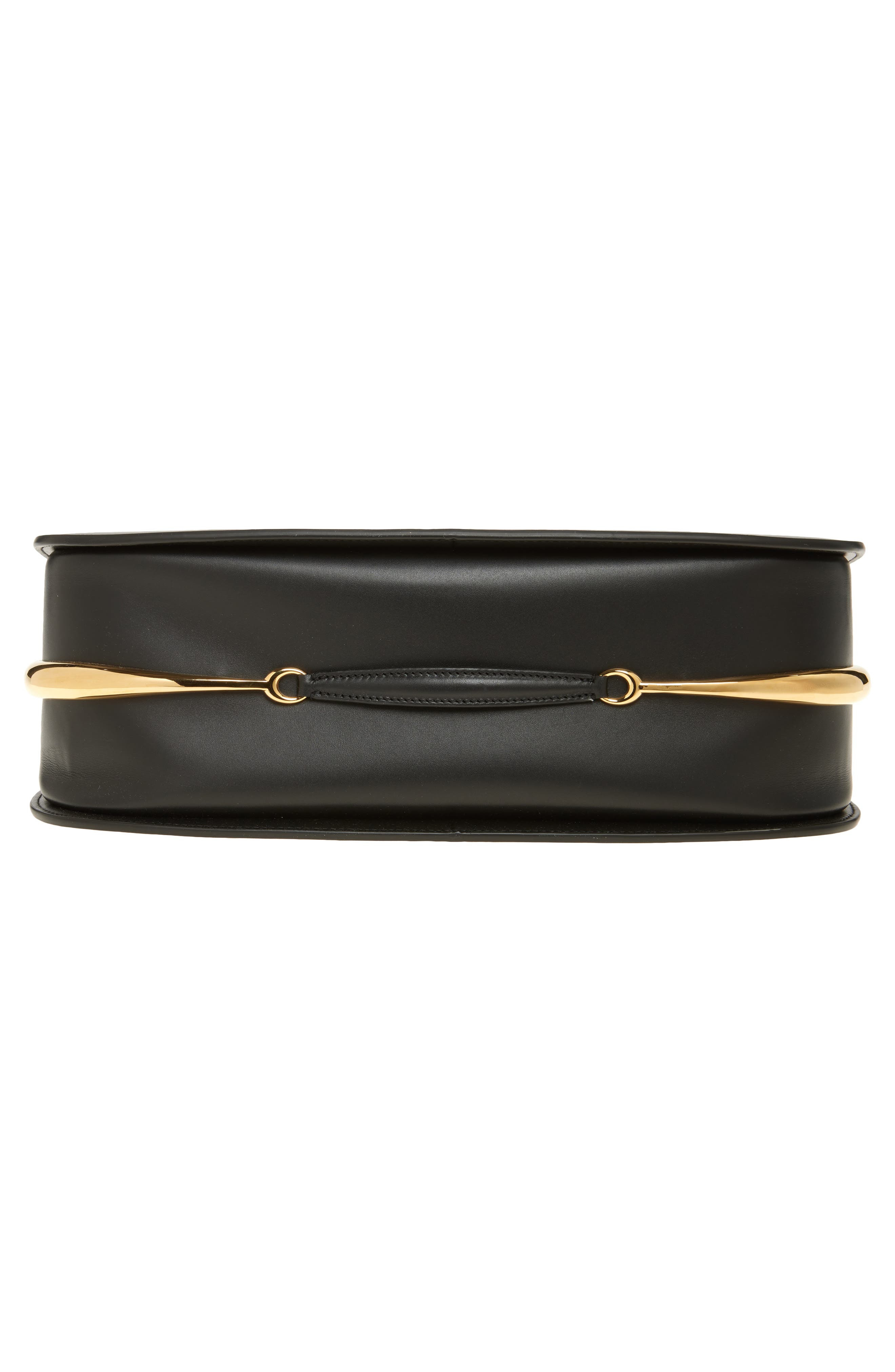 Rabanne Ring Leather Hobo Shoulder Bag in Black /Gold at Nordstrom - 6