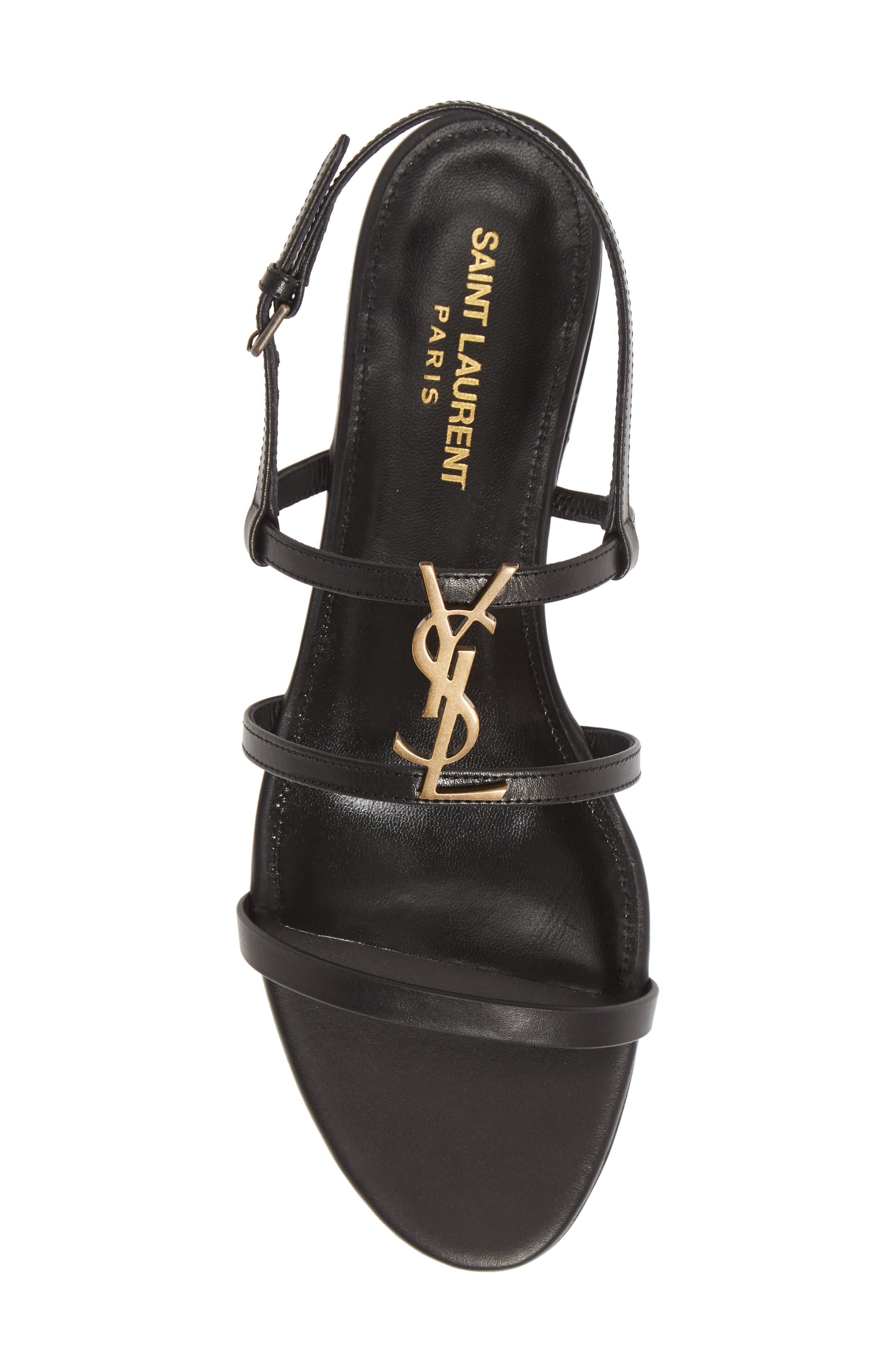 Cassandra YSL Logo Strappy Sandal - 5