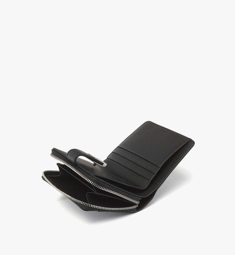 MCM Aren Brass Plate Wallet in Visetos outlook