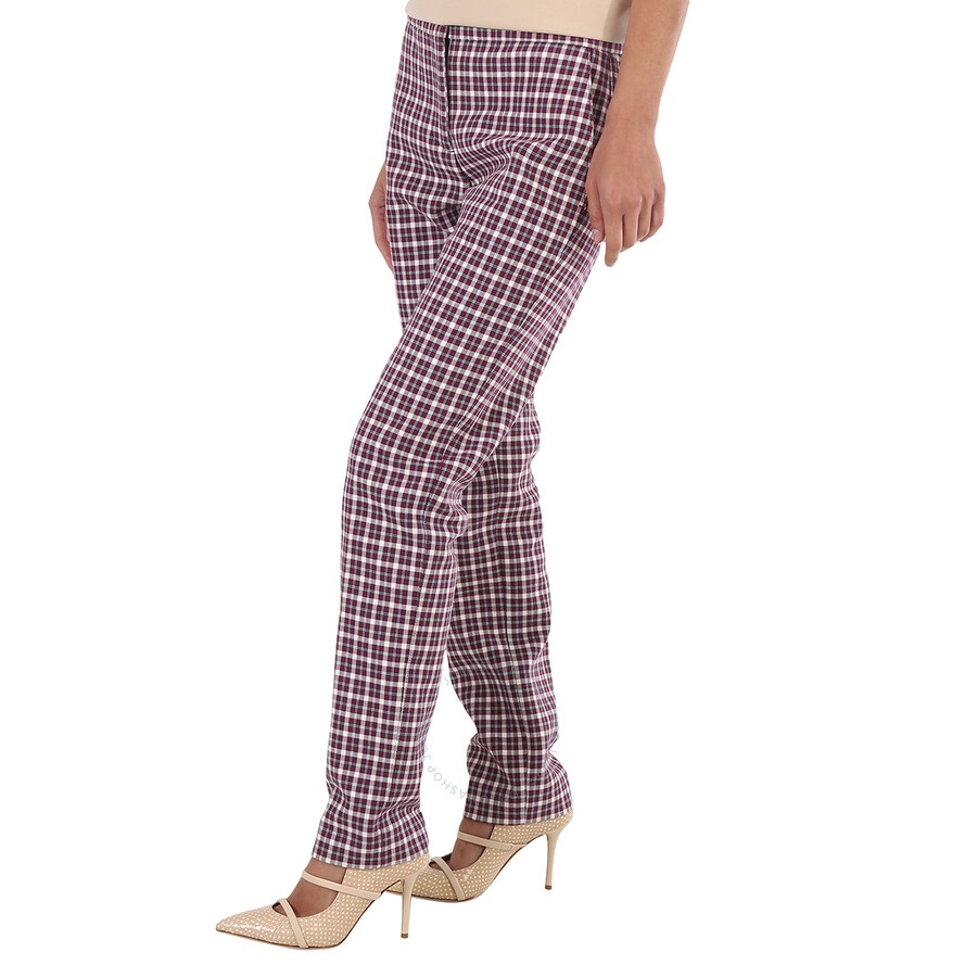 Burberry Hanover Straight-fit Check Cotton Tailored Trousers - 5
