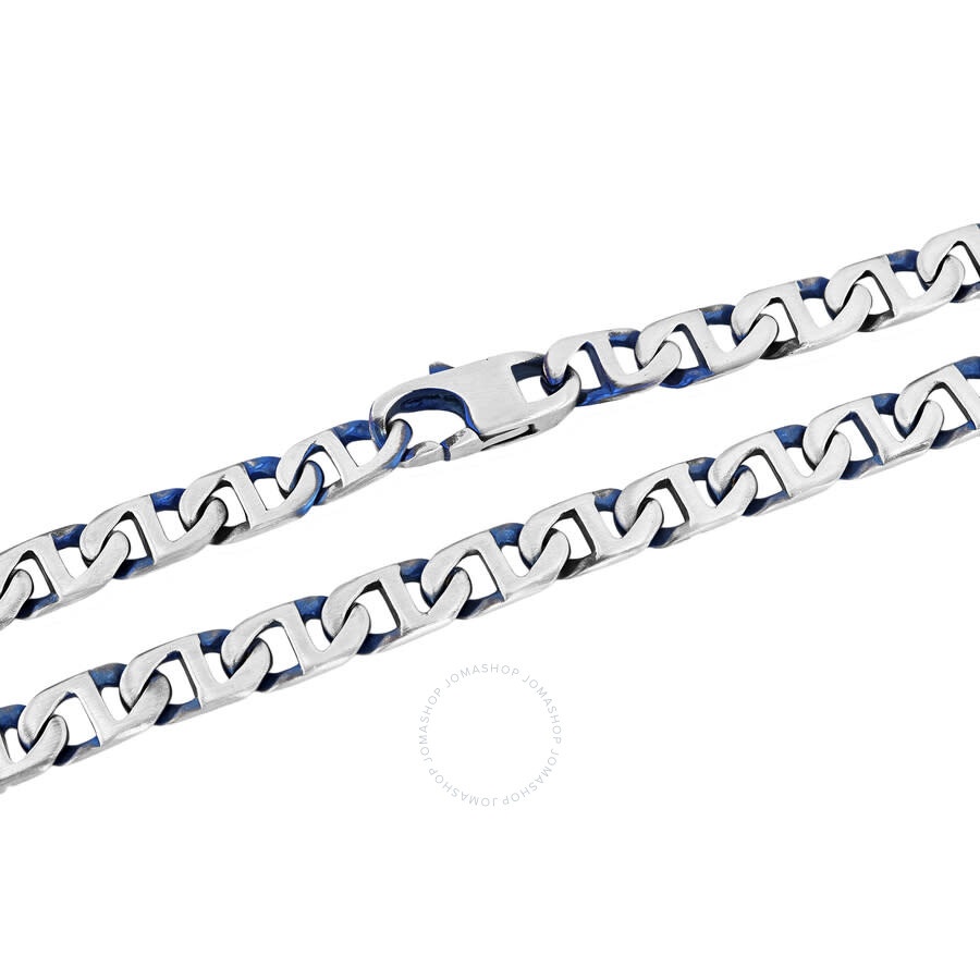 Robert Alton - Robert Alton Stainless Steel with Blue Finish Chain - 2