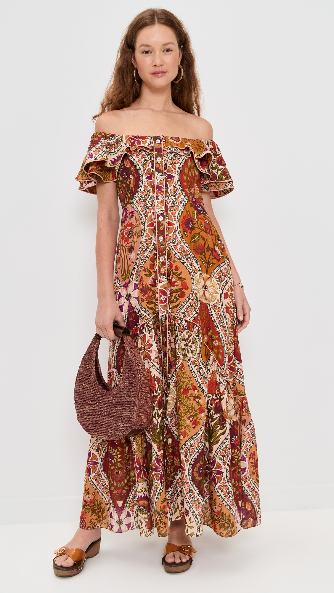 Off Shoulder Maxi Dress - 4