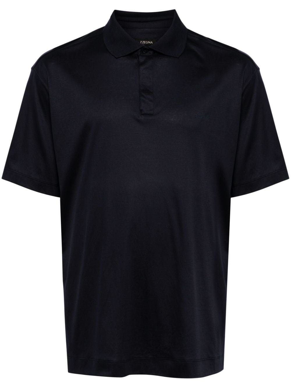 short-sleeve cotton polo shirt - 1