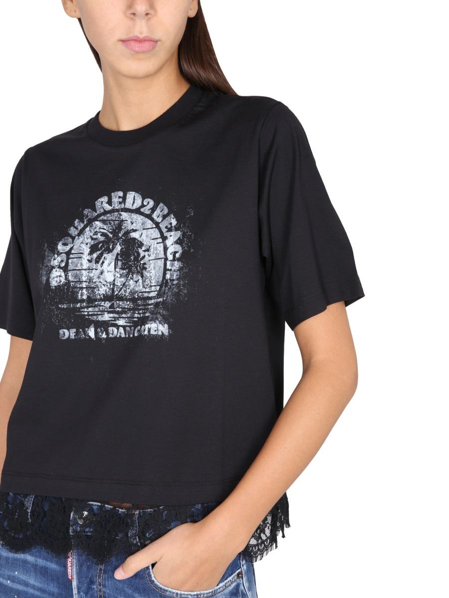 DSQUARED2 T-SHIRT WITH LOGO - 4