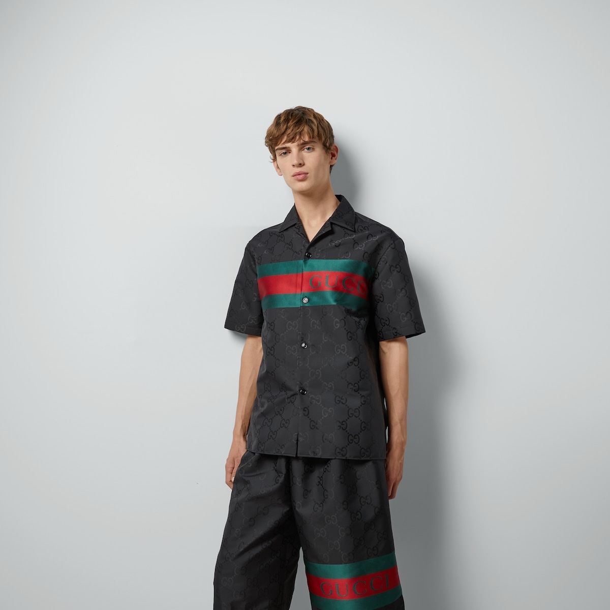 GUCCI GG nylon jacquard shirt | REVERSIBLE