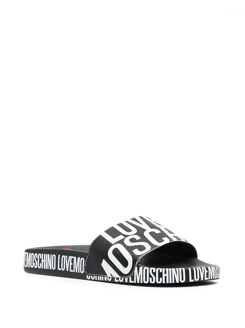 Moschino logo print slides outlook