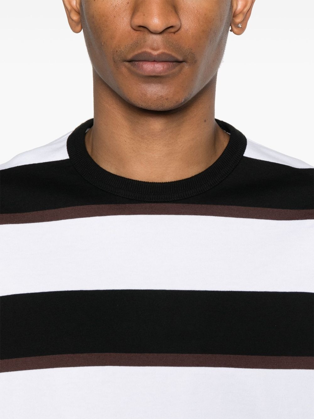 striped T-shirt - 4
