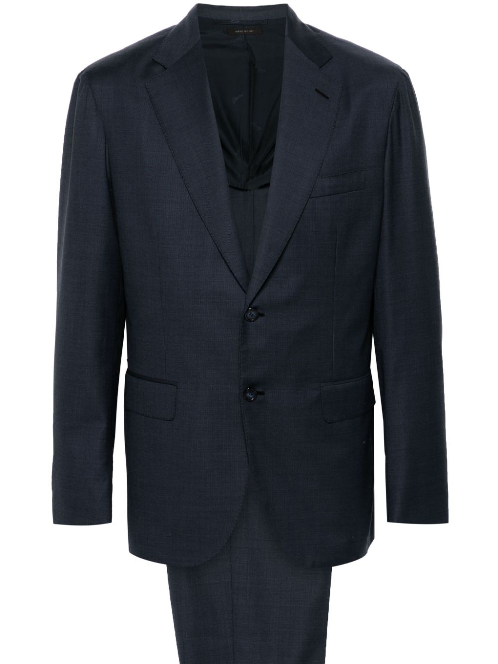 notched-lapels single-breasted suit - 1