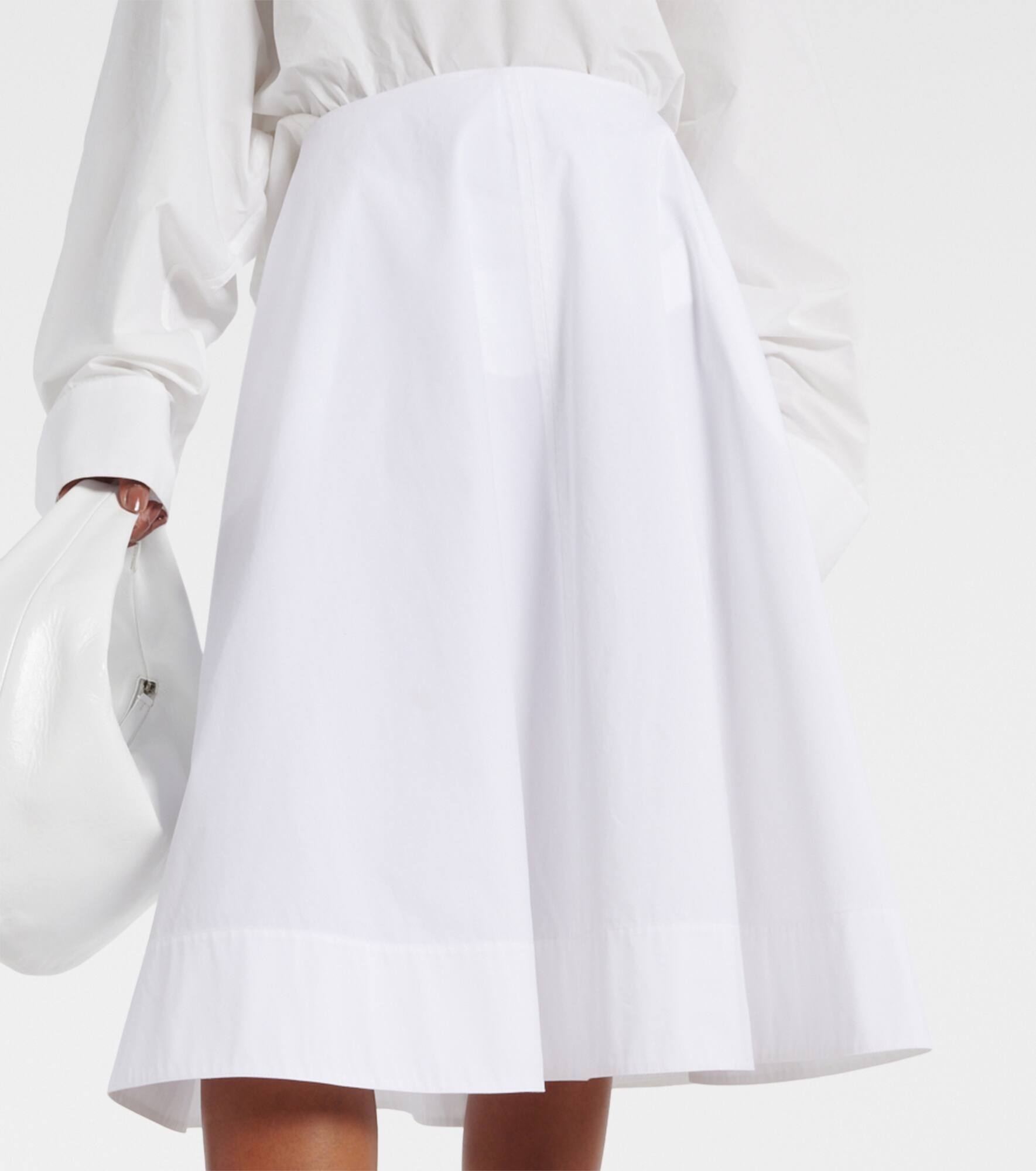 Cotton midi skirt - 5