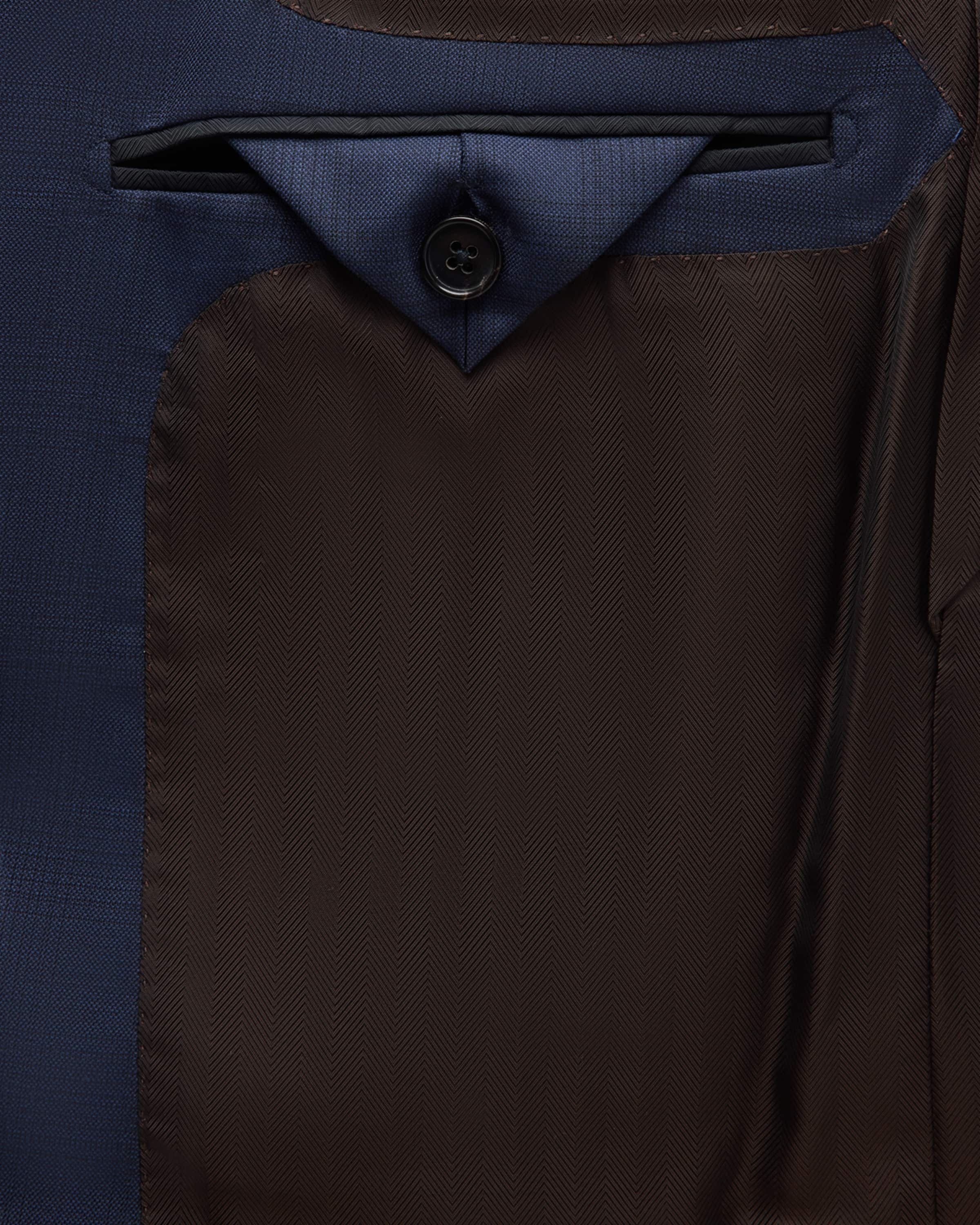 Men's Centoventimila Tonal Plaid Wool Suit - 4