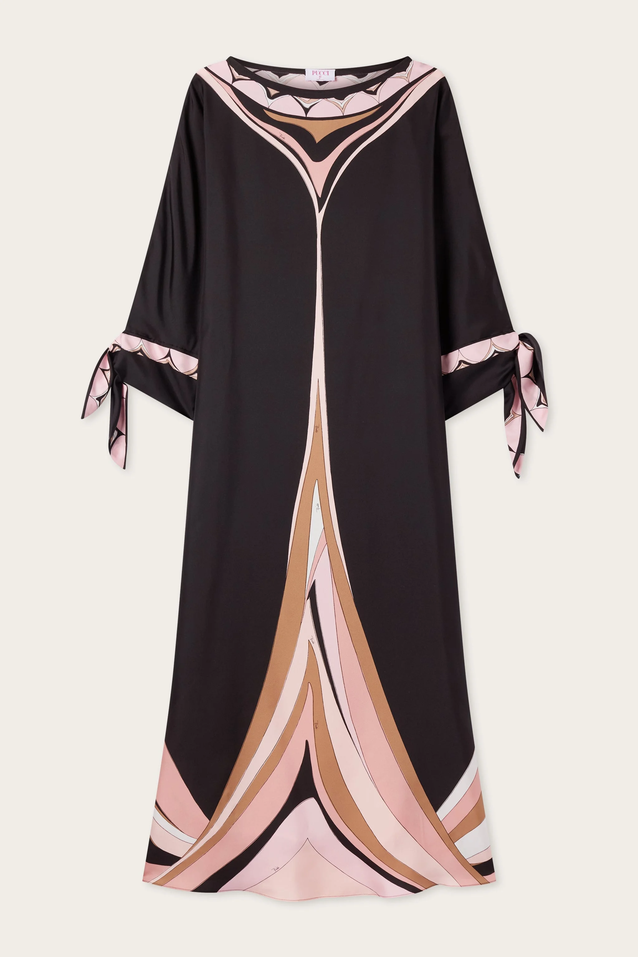 FARI PRINT SILK KAFTAN - 1
