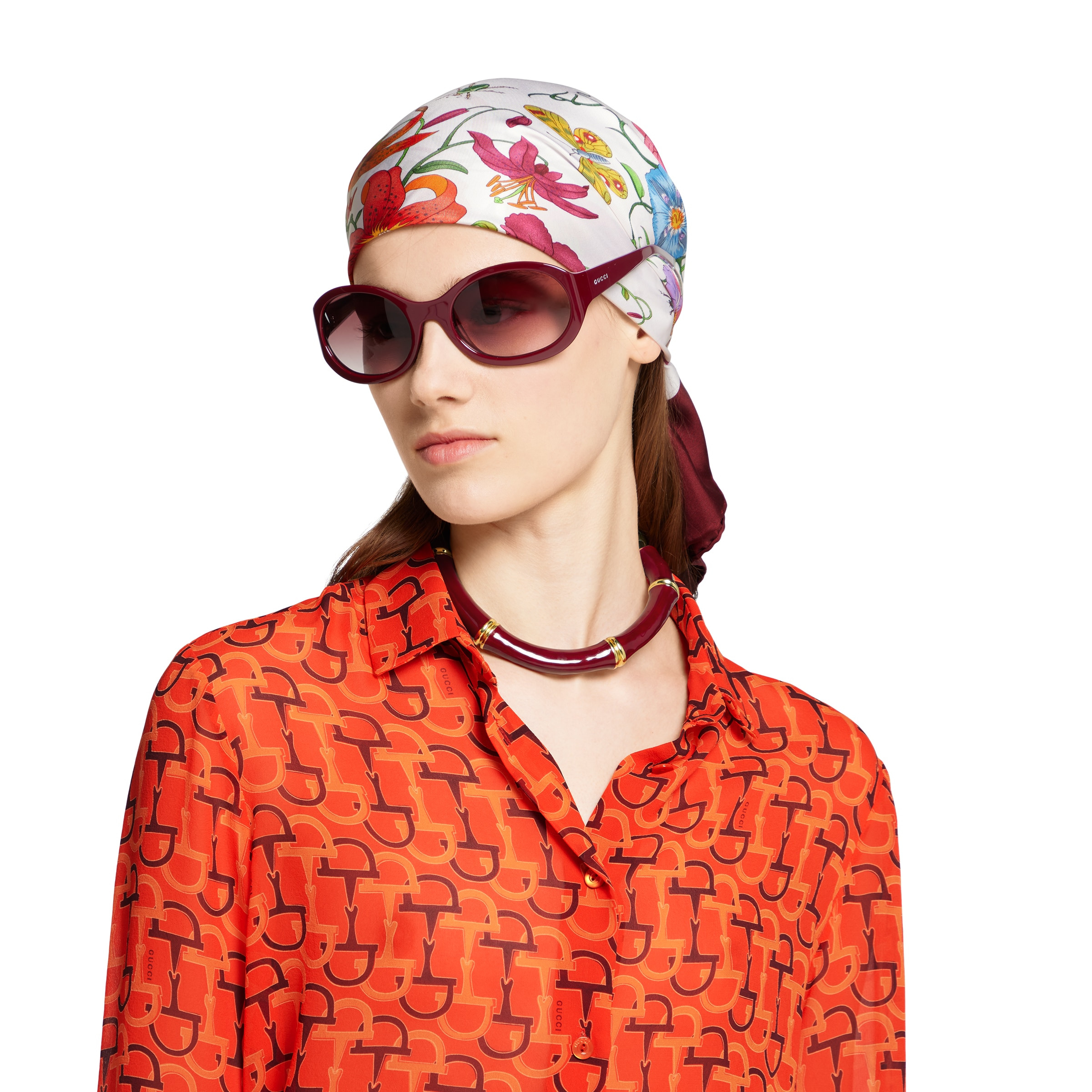 Printed silk shirt - 5