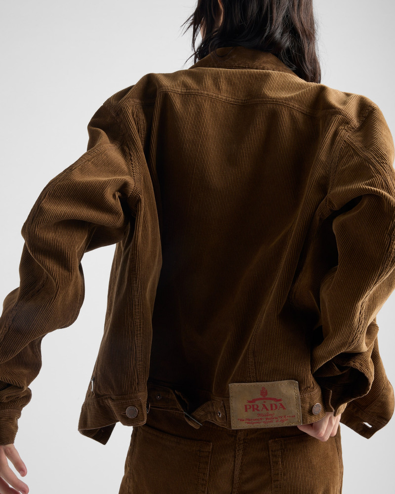 Corduroy blouson jacket 5