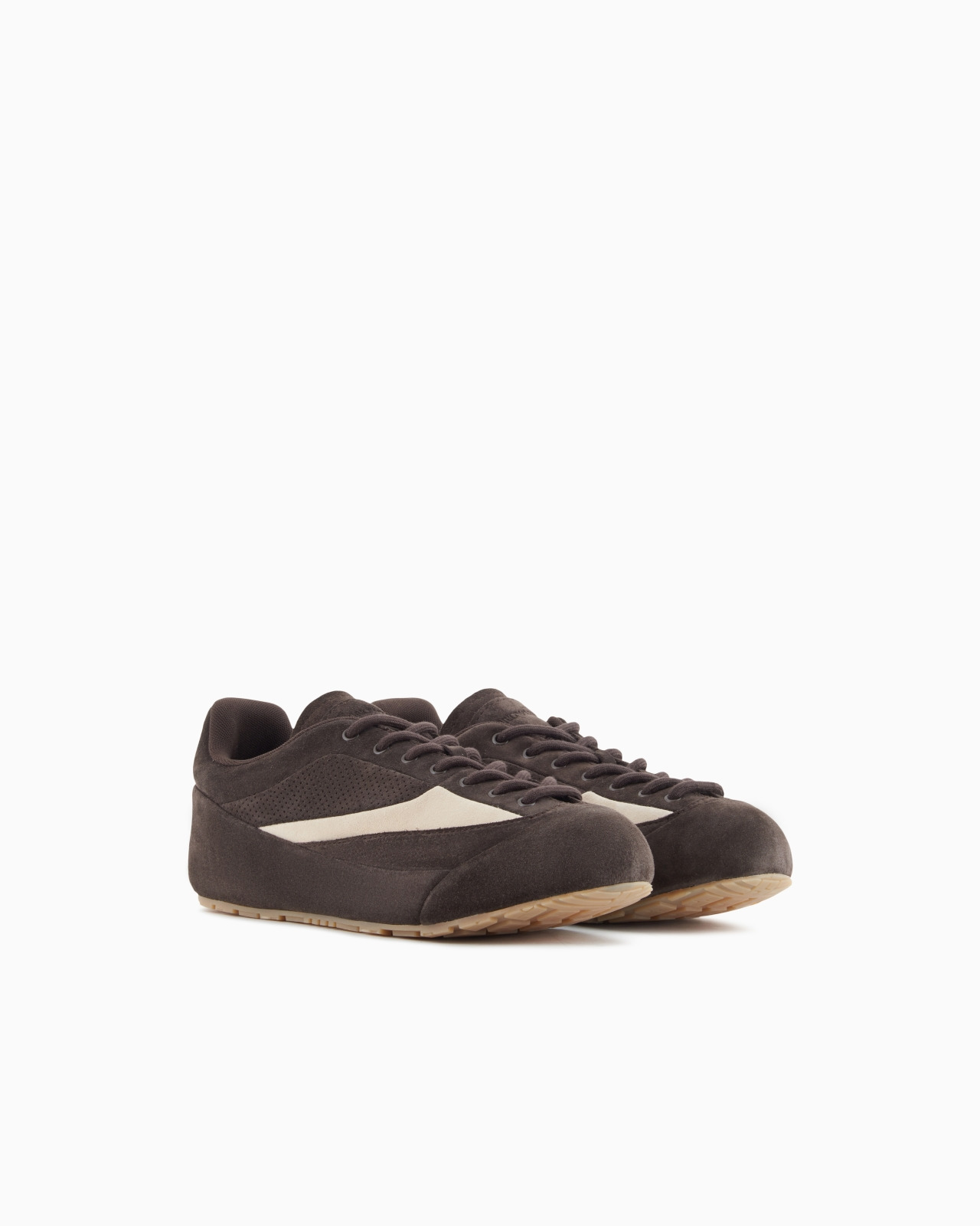 SUEDE SNEAKERS WITH MICRO-PERFORATED DETAILS - 2