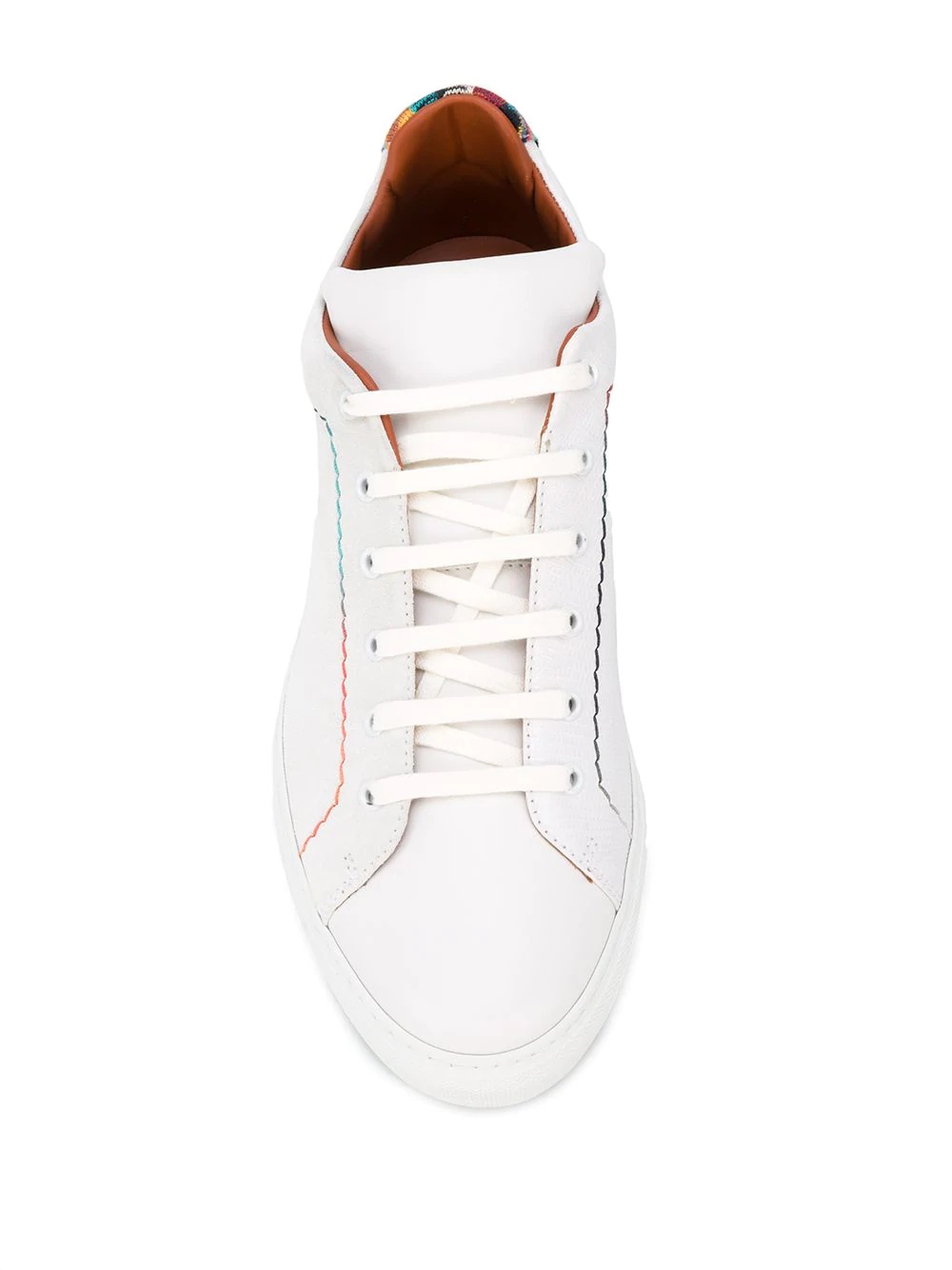 patterned-band sneakers - 4