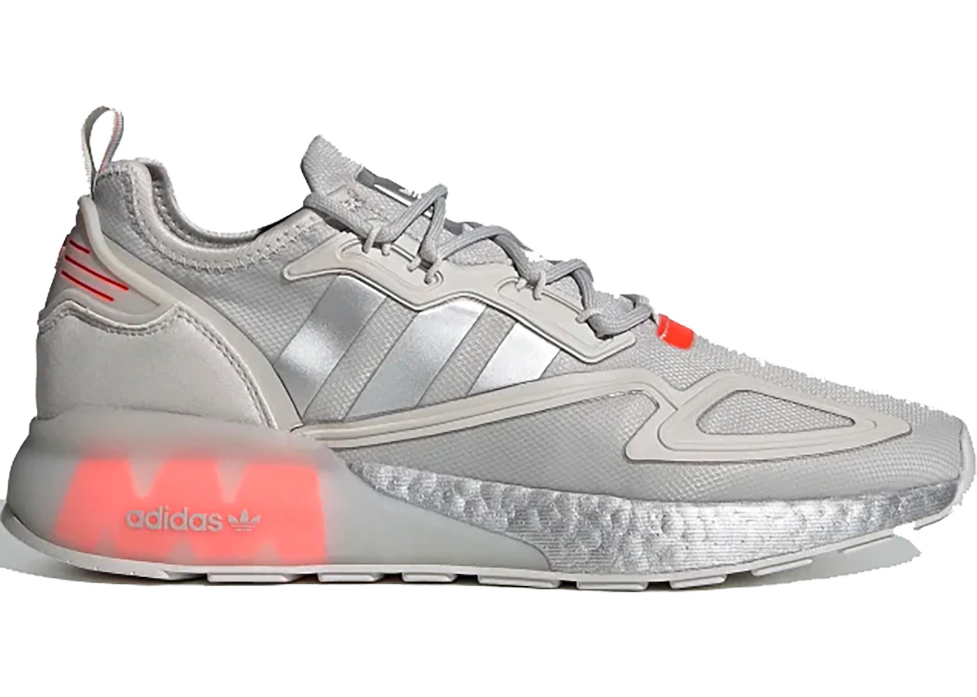 adidas ZX 2K Boost Grey One Solar Red - 1