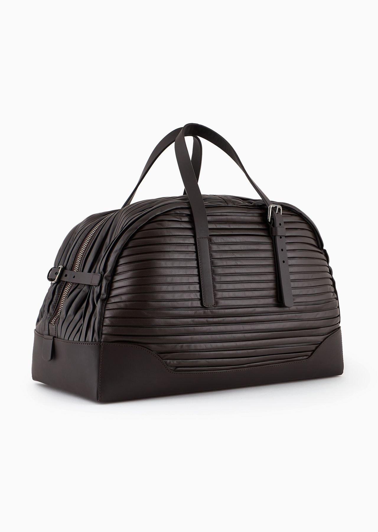 Pleated nappa-leather duffel bag - 2