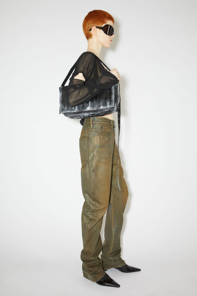 Acne Studios Leather shoulder bag - Black outlook