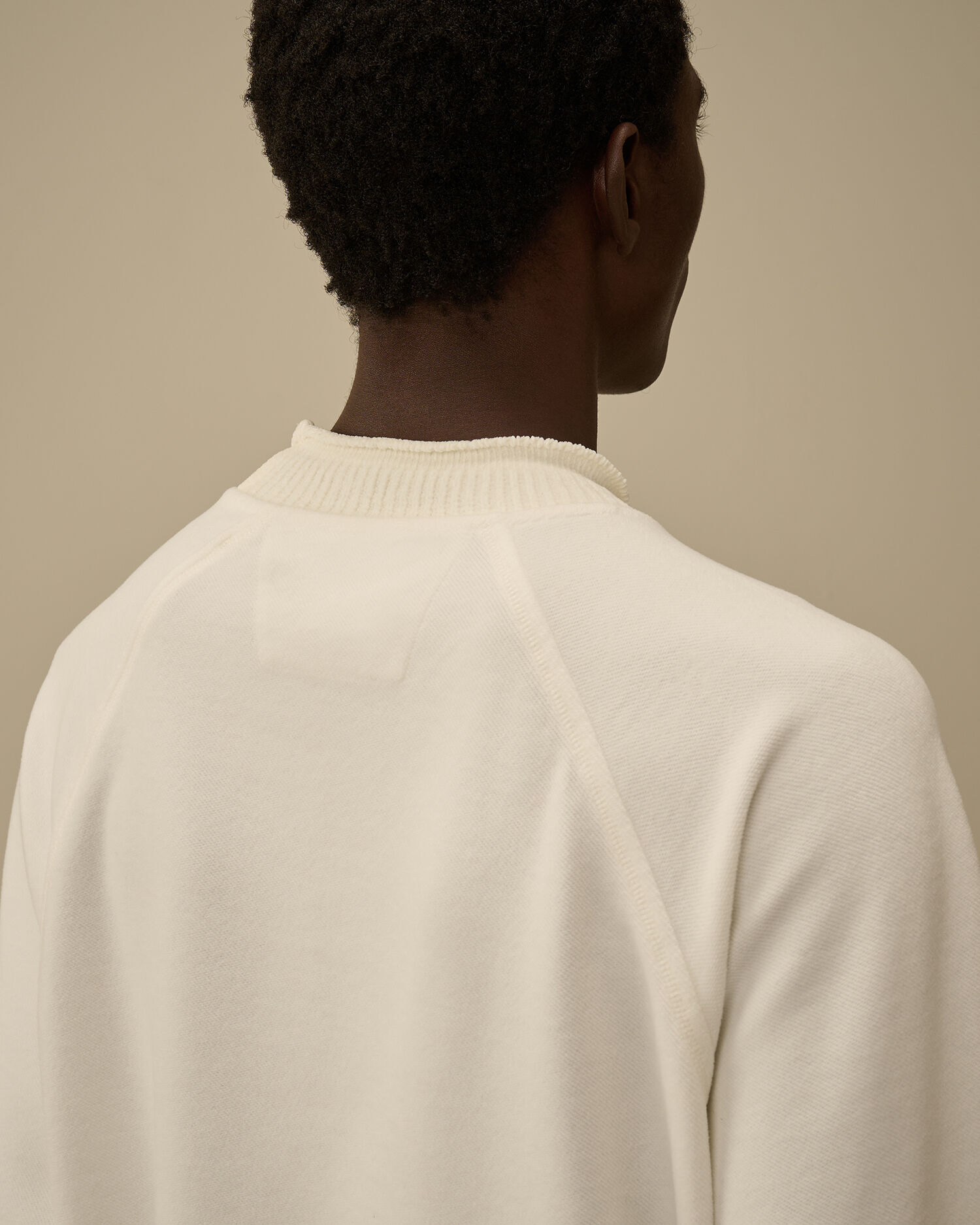 Brushed Emerized Diagonal Fleece Mockneck Sweatshirt - 6