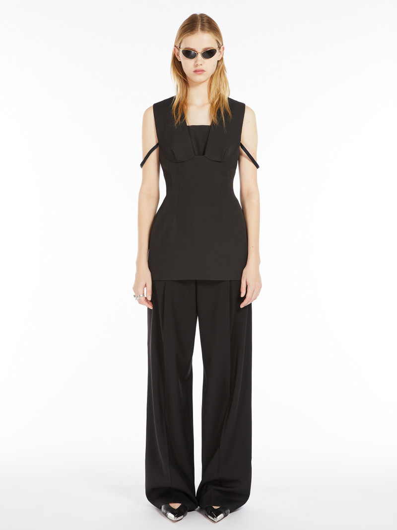 Sportmax GHISA Sleeveless top with corset detail outlook