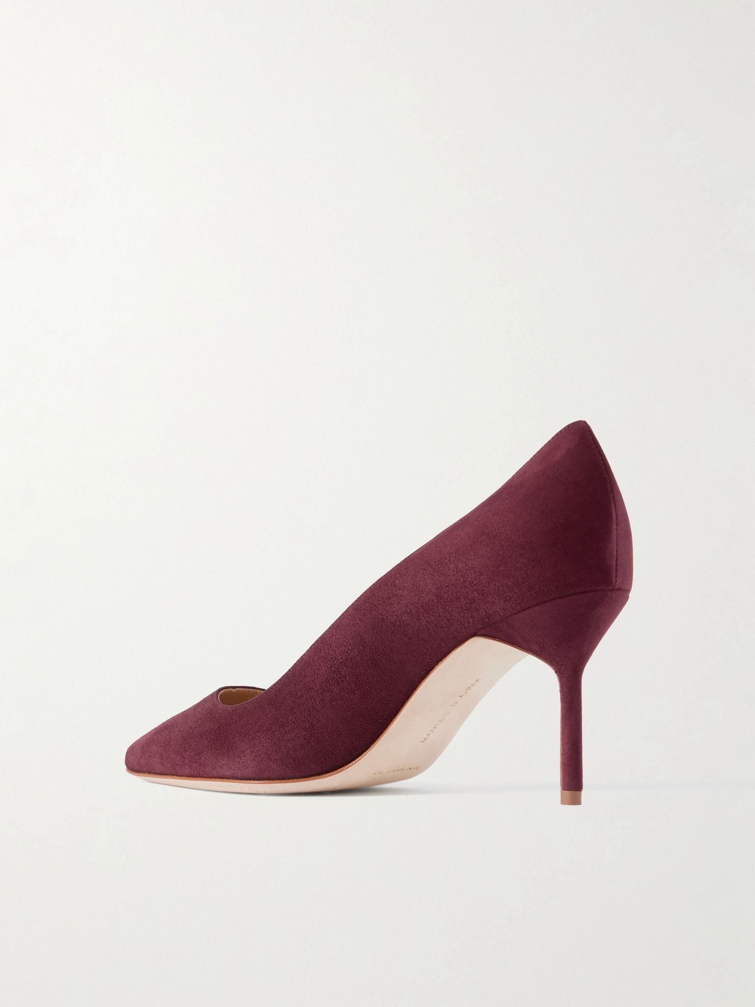 BB 70 suede pumps Burgundy - 3