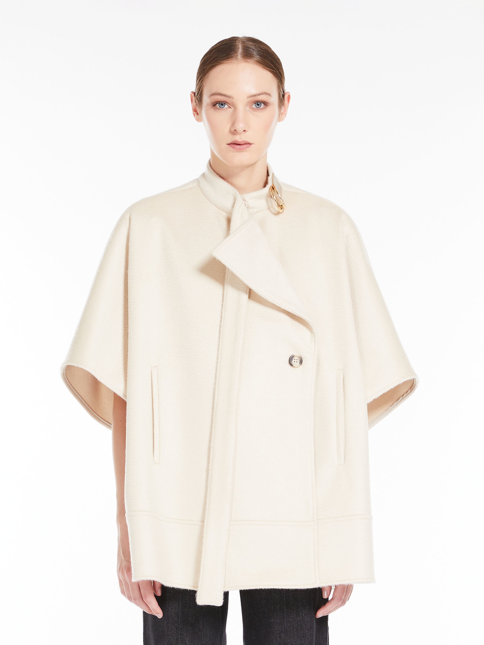HAVEN Wool and cashmere cape - 3