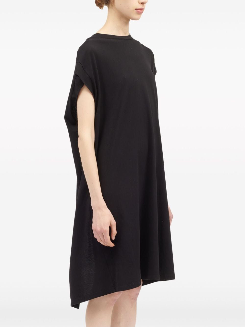 layered cotton midi dress - 3