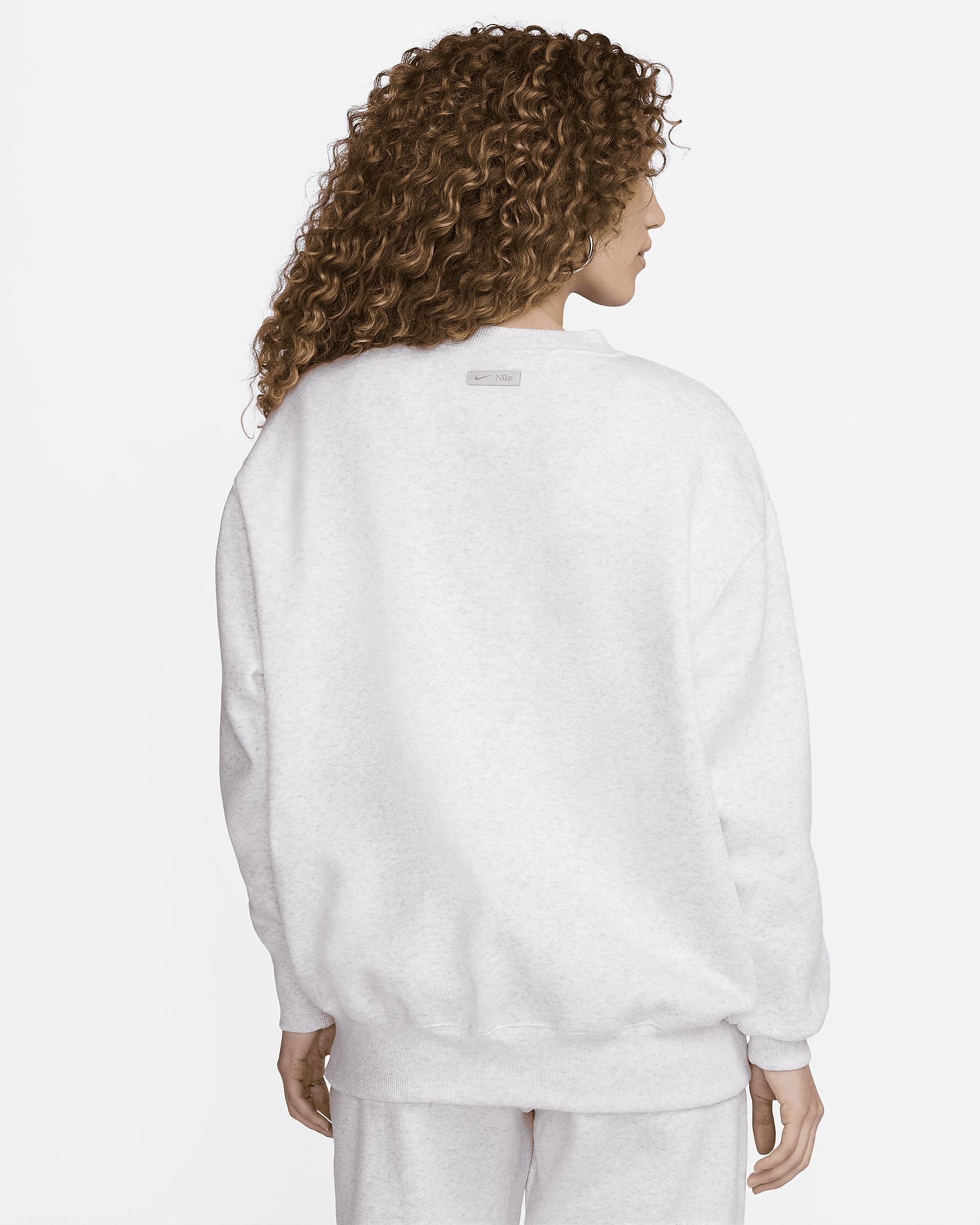 Women's Nike Sportswear Phoenix Fleece Oversized Crew-Neck Logo Sweatshirt - 2