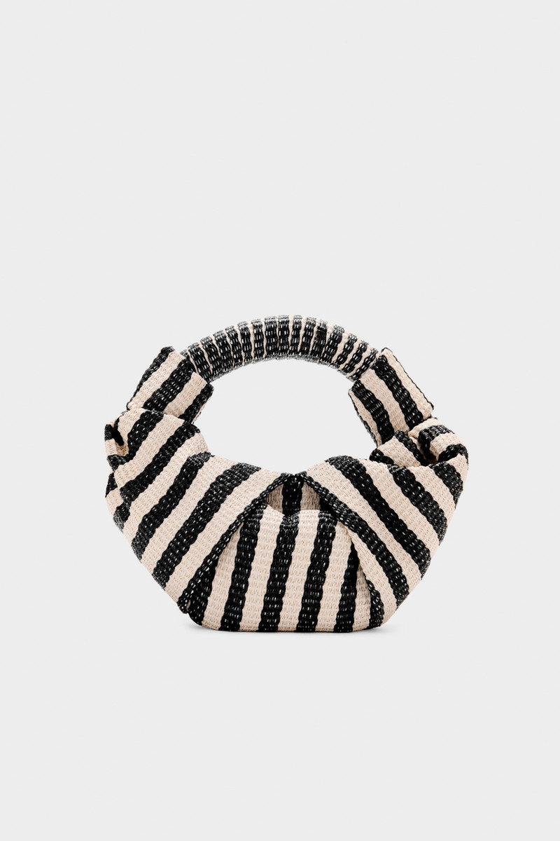 Lopsy Bag In Black/White Stripe 1
