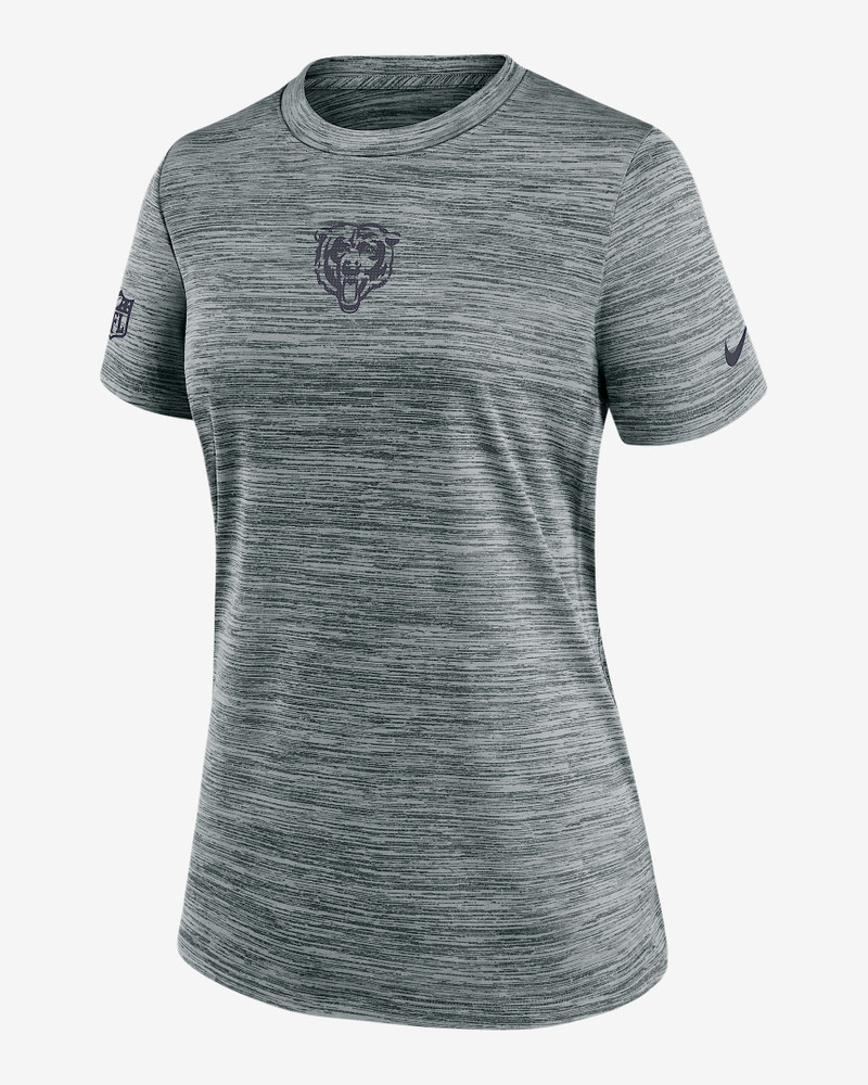 Chicago Bears Sideline Team Issue Velocity Women's Nike Dri-FIT NFL T-Shirt 1