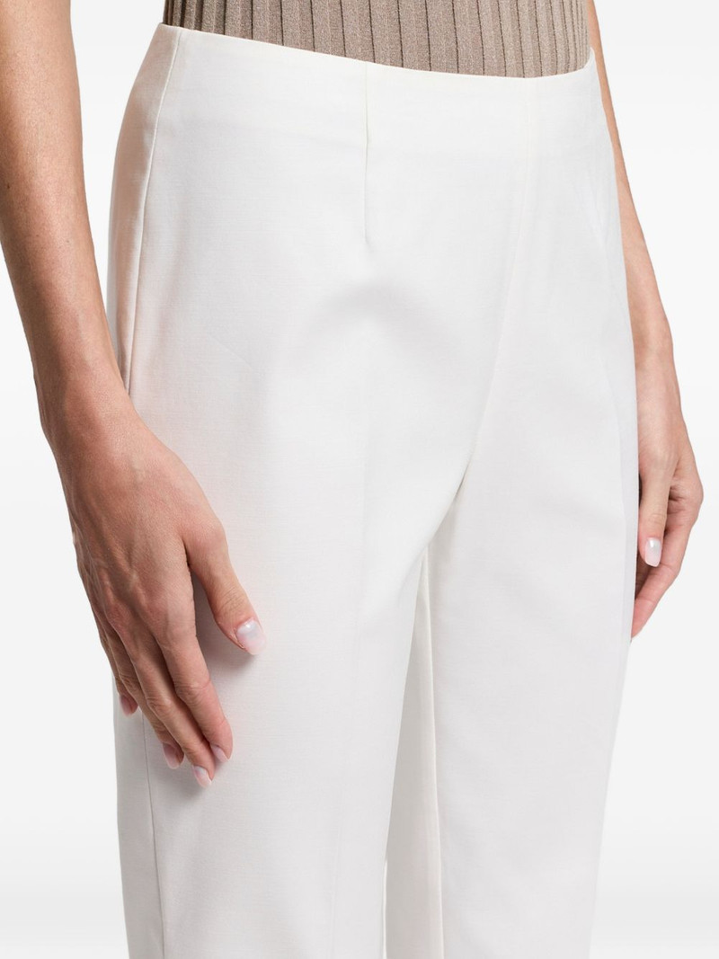 pressed-crease side-slit trousers 4