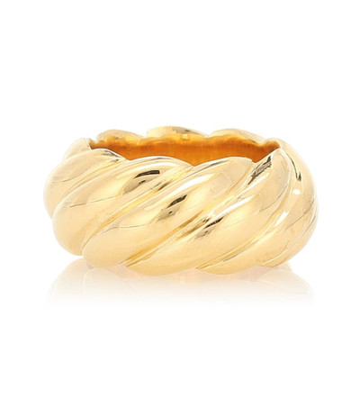 Sophie Buhai Large Rope 18kt gold vermeil ring outlook