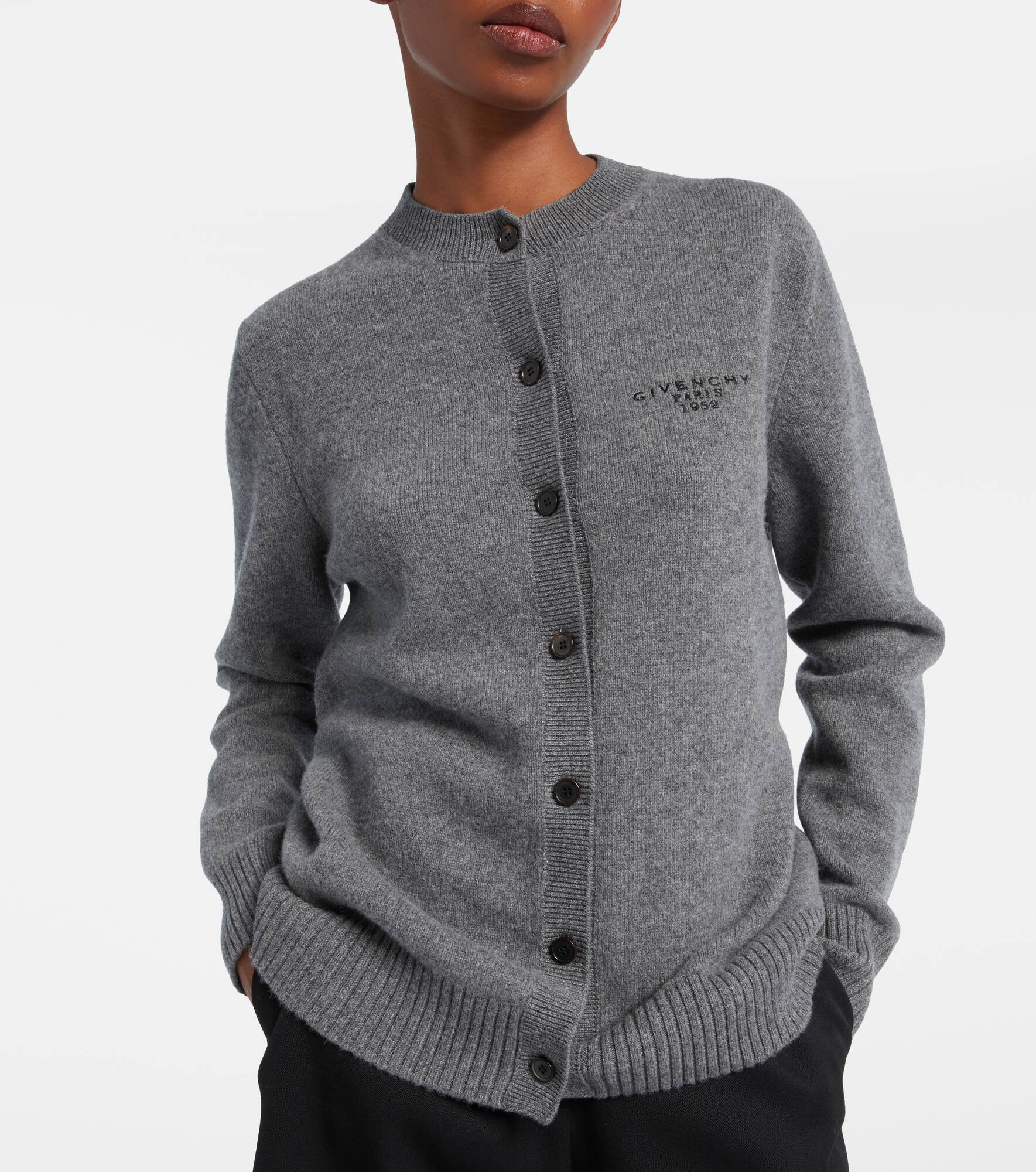 Wool and cashmere cardigan - 5