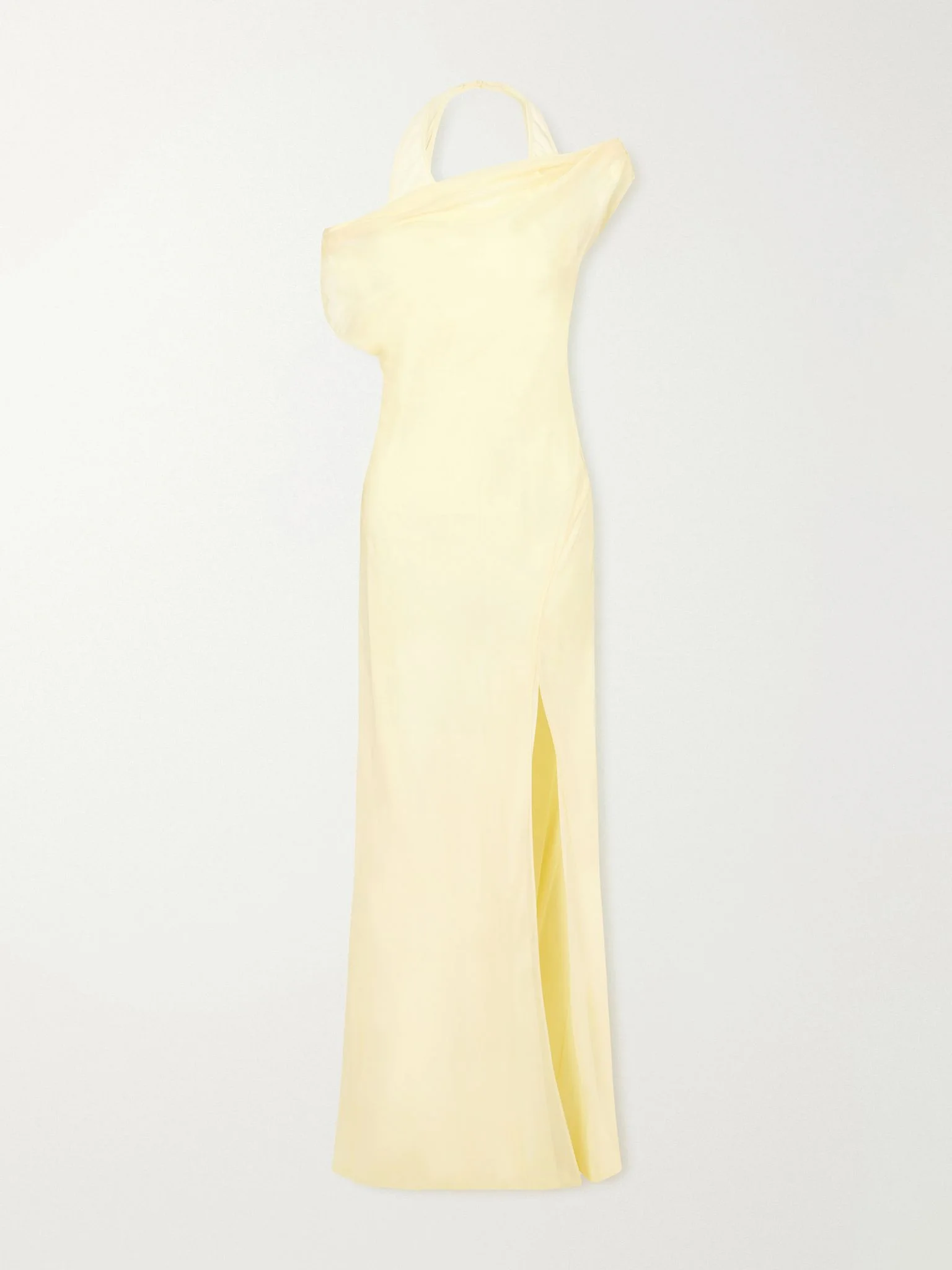 Strope silk-chiffon gown Yellow - 1