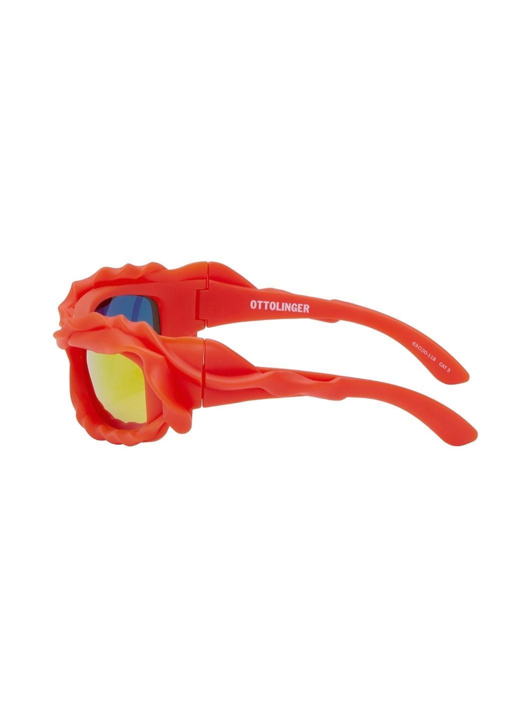 SSENSE Exclusive Red Twisted Sunglasses - 3
