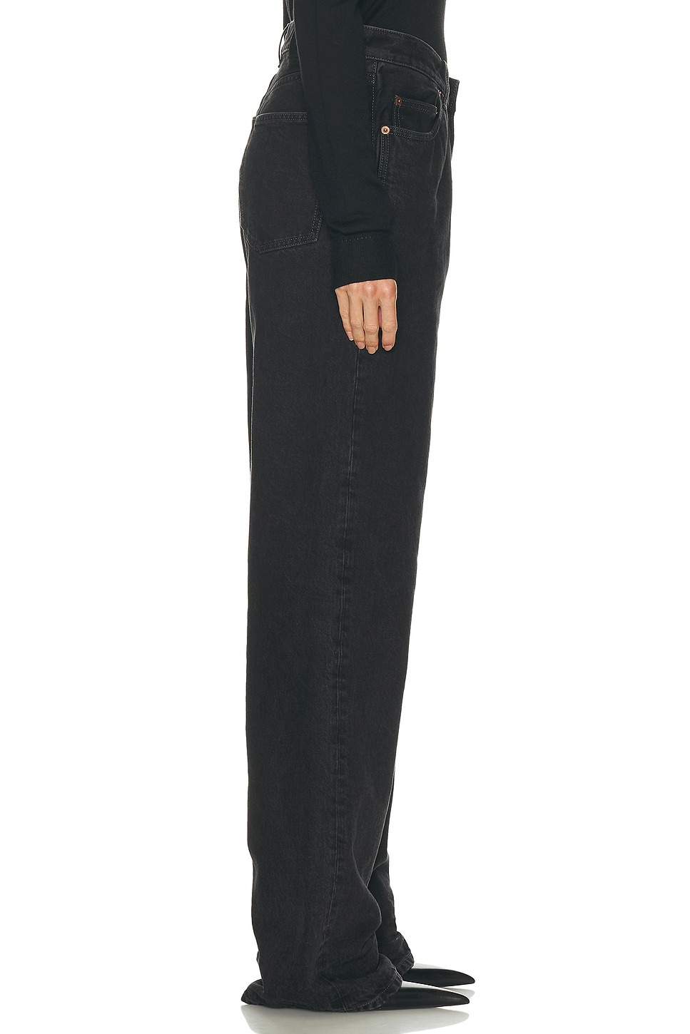 V-Waist Baggy Wide Leg - 3
